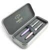 Parker Jotter Originals Lilac ir Rožinė Tušinukų dovanų rinkinys su metaliniu dėklu