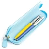 Parker Jotter Originals Geltona ir Mėlyna Tušinukų dovanų rinkinys su mėlynu dėklu