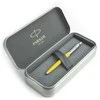 Parker Jotter Originals Geltona Tušinuko dovanų rinkinys metalinėje dėžutėje