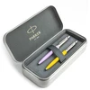 Parker Jotter Originals Lilac ir Geltona Tušinukų dovanų rinkinys su metaliniu dėklu