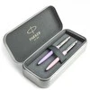 Parker Jotter Originals Lilac ir Rožinė Tušinukų dovanų rinkinys su metaliniu dėklu