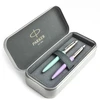 Parker Jotter Originals Mint ir Lilac Tušinukų dovanų rinkinys su metaliniu dėklu