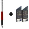 Parker Jotter Originals Raudona Plunksnakotis + tamsiai mėlynos ir mėlynos Parker kapsulės