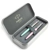 Parker Jotter Originals Rožinė ir Mint Tušinukų dovanų rinkinys su metaliniu dėklu