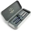 Parker Jotter Royal Mėlyna CT plunksnakočio ir rašiklio rinkinys metalinėje dėžutėje