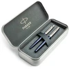 Parker Jotter Royal Mėlyna CT plunksnakočio ir rašiklio rinkinys metalinėje dėžutėje