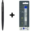 Parker Jotter XL Juodas BT Tušinukas + mėlynas tušinuko papildymas (M) 3 vnt.