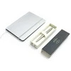 Parker Jotter Monochrome XL Sidabrinis CT Tušinuko rinkinys su užrašų knygele