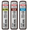 Rotring Grafitai 0,35 mm / 0,5 mm / 0,7 mm 3 pak