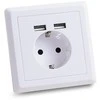 Rozetė potinkinė su 2xUSB jungtim, 2,4A, TESATEK
