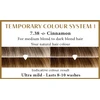 Henna Plus HAIRWONDER Colour Kreminis dažantis kremas, spalva cinamono 7.38