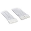 SilverStone maitinimo ilgintuvas SST-PP07E-MBW-V2, 24 kontaktų ATX (baltas, 30 cm)