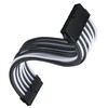 SilverStone ATX 24-Pin-Cable, 300mm - juodos spalvos/baltos spalvos