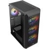 Aerocool Beam-G-BK-v2 Mid Tower, Tempered Glass – Juodas