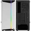Aerocool Bionic v1 Midi-Tower, RGB, Tempered Glass - juodos spalvos/baltos spalvos