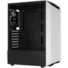 Aerocool Bionic v1 Midi-Tower, RGB, Tempered Glass - juodos spalvos/baltos spalvos