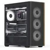 Aerocool D501A PC-case, Midi-Tower, ATX, Tempered Glass - juodas