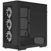 Aerocool D520A PC Case, Mid Tower, ATX, Tempered Glass, RGB – Juodas