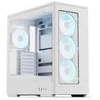 Aerocool D520A PC Case, Mid Tower, ATX, Tempered Glass, RGB – Baltas