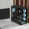 „Aerocool P500A“ kompiuterio korpusas, vidutinio dydžio bokštas, ATX, grūdintas stiklas, RGB - Juodas
