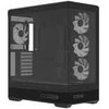 Aerocool P500B PC Case, Midi Tower, ATX, Tempered Glass, RGB – Juodas