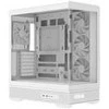 Aerocool P500B PC Case, Mid Tower, ATX, Tempered Glass, RGB - Baltas