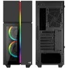 Aerocool Playa Midi-Tower, Tempered Glass - juodos spalvos