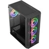 Aerocool Prism ARGB Midi-Tower, Tempered Glass - juodos spalvos