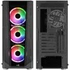 Aerocool Prism ARGB Midi-Tower, Tempered Glass - juodos spalvos