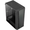 Aerocool Prism Midi-Tower, Tempered Glass - juodos spalvos
