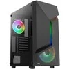 Aerocool Scape-G-BK-v3 Midi-Tower, Tempered Glass, ARGB – juodos spalvos