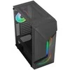Aerocool Scape-G-BK-v3 Midi-Tower, Tempered Glass, ARGB – juodos spalvos