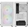„Aerocool Trinity Mini-Tower V2“, grūdintas stiklas - baltos spalvos