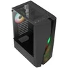Aerocool Wave v3 Midi-Tower - juodos spalvos Window