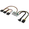 AKASA adapteris AK-PE200-01, 200W DC-DC ATX, 4 kontaktų DIN