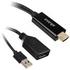 Akasa HDMI į DisplayPort adapterio laidas – juodas