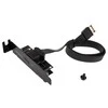 Akasa Low Profile PCI Bracket Adapteris, USB 3.1 Type C - juodas