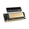 Akasa M.2 PCIe Adapteris with Cooler – juodas