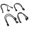 Akasa PWM Fan Splitter, 4 Pack – juodas