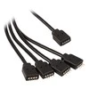 Akasa RGB 4-way splitter cable – 50 cm