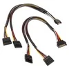Akasa SATA Power Y Cable – 30cm, Pack of 2