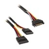 Akasa SATA Power Y Cable – 30cm, Pack of 2