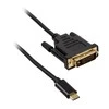 Akasa Type C Adapteris Kabelis prie DVI - juodas