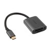 Akasa USB 3.2 Gen1 Type-C dvigubas kortelių skaitytuvas – sidabrinis