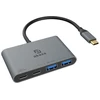 AKASA šakotuvas USB-C su 2x C tipo + 2x A tipo USB 3.2