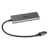 Akasa USB Type C iki 4x USB Type A – sidabrinė