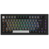 Klaviatūra do gier AKKO 5075B, RGB - Lavendar Violetinė Pro Switches, ISO DE/UK/NORDIC, juoda-sidabrinė
