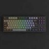 AKKO Juodas &amp; auksinis 5087S Klaviatūra žaidimams, RGB Akko V3 Kreminis Geltona Pro Switches, ISO DE, juodas &amp; auksinis