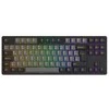 Mėlyna AKKO Juodas &amp; auksinis 5087S V1 Klaviatūra žaidimams, RGB Akko V3 Kreminis Mėlyna Pro Switches, ISO DE, juodas &amp; auksinis