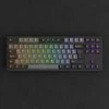 Mėlyna AKKO Juodas &amp; auksinis 5087S V1 Klaviatūra žaidimams, RGB Akko V3 Kreminis Mėlyna Pro Switches, ISO DE, juodas &amp; auksinis